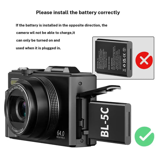 WIKICO 4K Digital Camera for Photography & Content Creators - 64MP📸