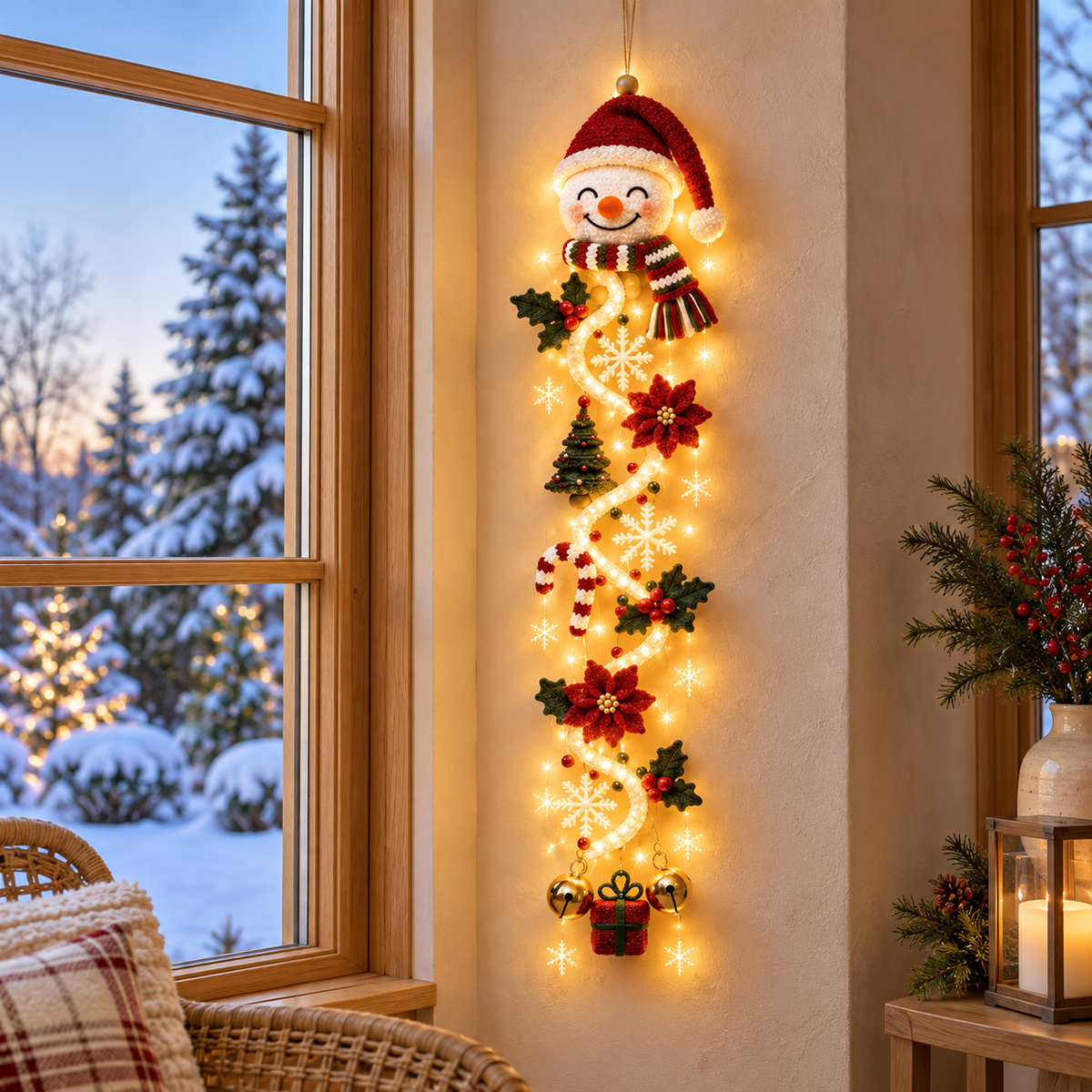 🎄 Glowing Christmas Door Hanger