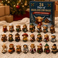 🎄 24-Day Highland Cow Advent Calendar – Christmas Countdown with 24 Collectible Mini Figures