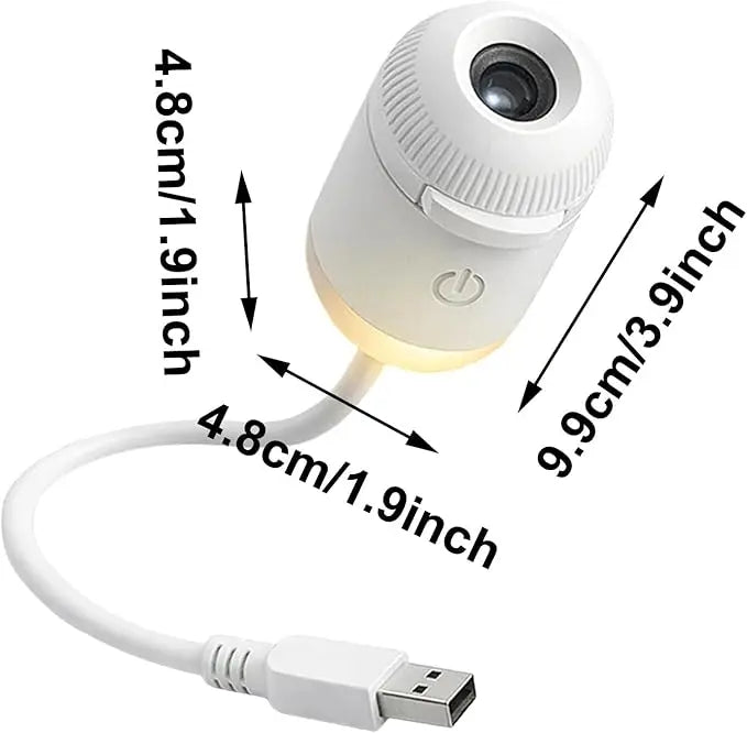 2-in-1 Galaxy Projector Night Light, USB Interface💡