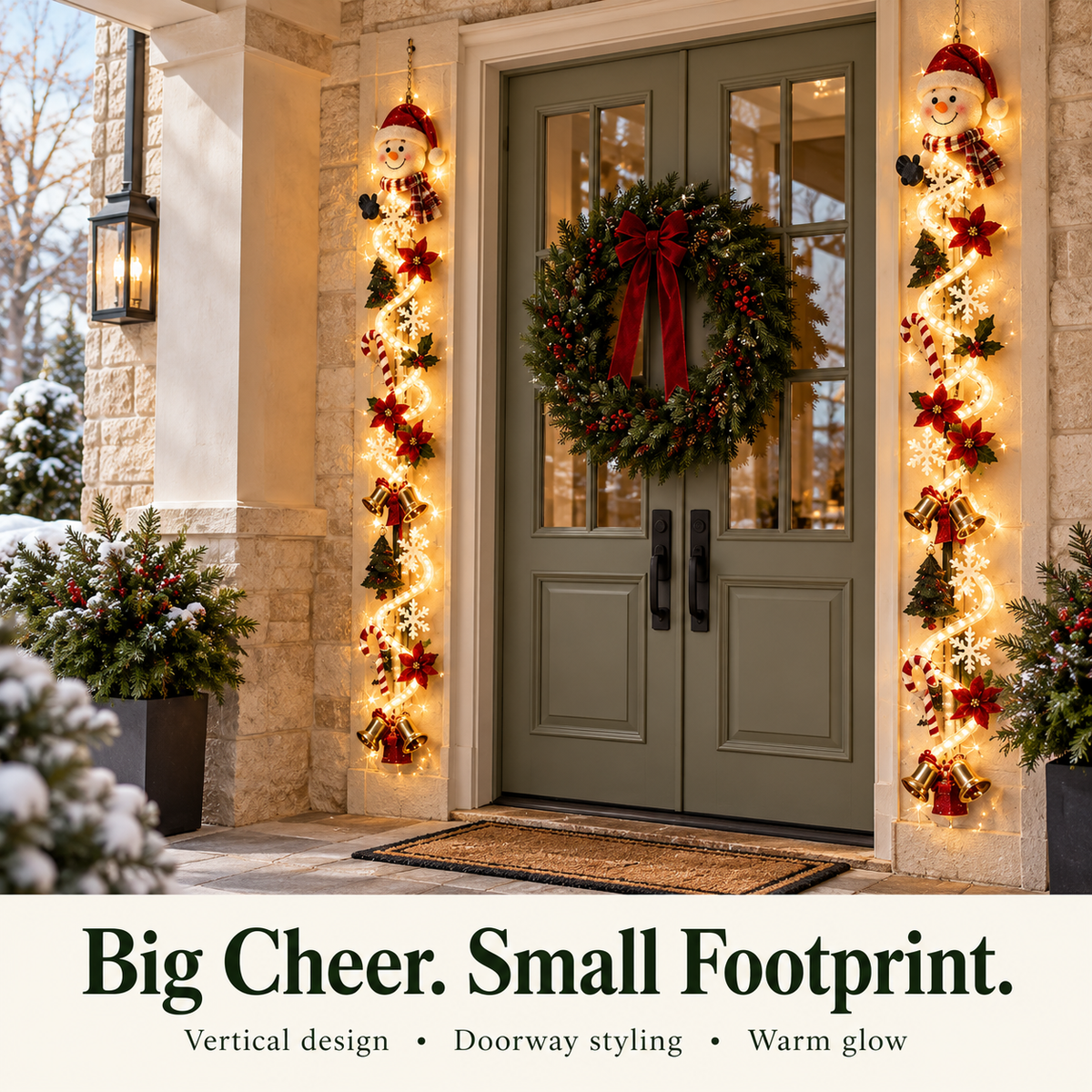 🎄 Glowing Christmas Door Hanger